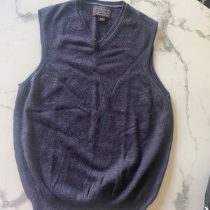 Black brown 1826 wool vest made in Italy men’s medium